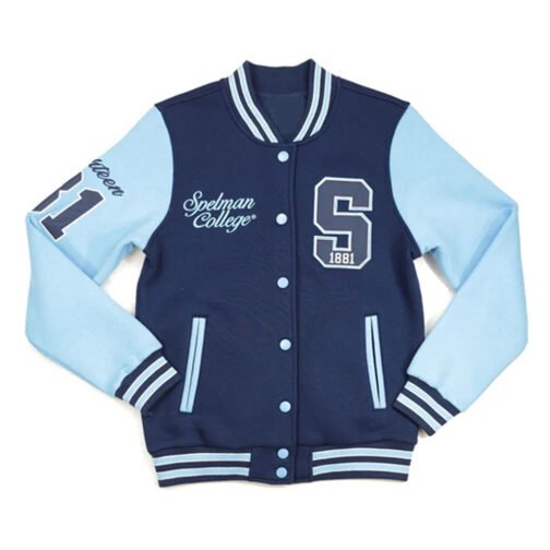 Spelman College Navy and Light Blue Fleece Jacket
