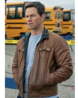 Spenser Confidential Mark Wahlberg Brown Leather Jacket