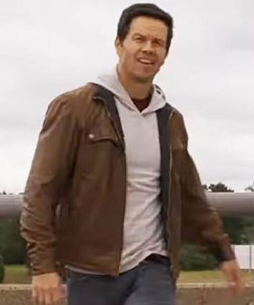 Spenser Confidential Mark Wahlberg Brown Leather Jacket - Image 9