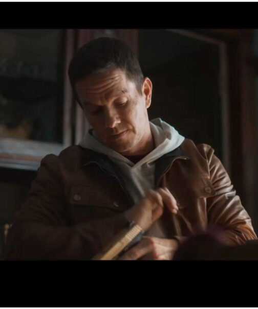 Spenser Confidential Mark Wahlberg Brown Leather Jacket - Image 7