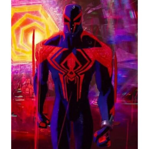 Miguel O’Hara Spider Man Across The Spider-Verse Leather Jacket - Image 9