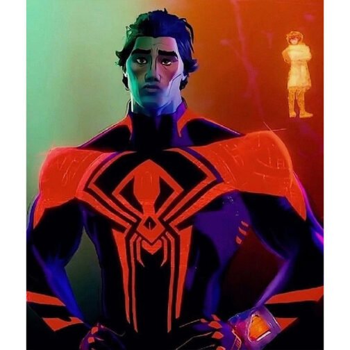 Miguel O’Hara Spider Man Across The Spider-Verse Leather Jacket - Image 6