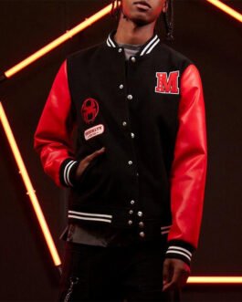 Miles Morales Spider-Man Across the Spider-Verse Varsity Jacket