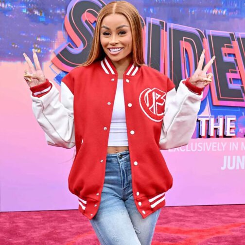 Spider-Man Across the Spider-Verse Premier Blac Chyna Varsity Jacket - Image 2