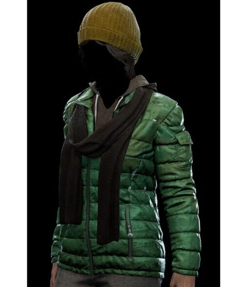 Gloria Spider-Man Green Puffer Jacket - Image 4