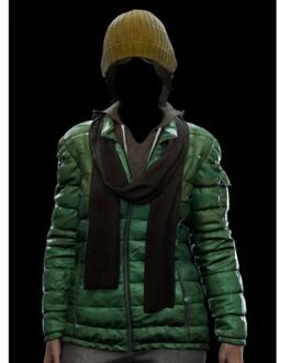 Gloria Spider-Man Green Puffer Jacket