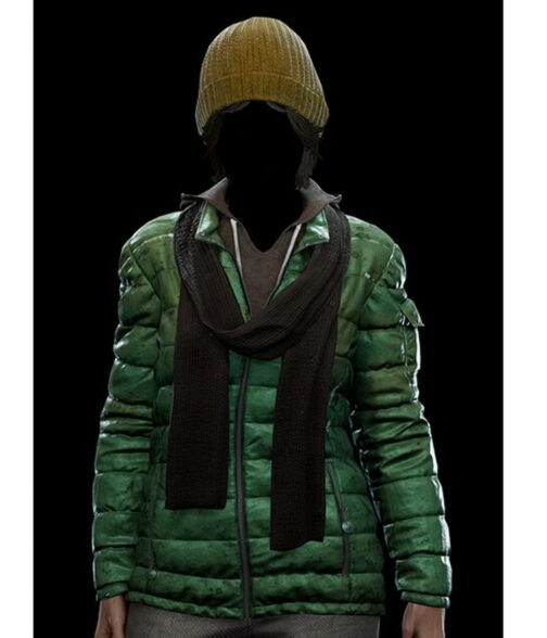 Gloria Spider-Man Green Puffer Jacket