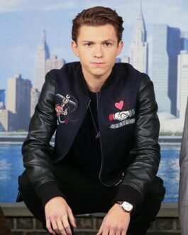 Spider-Man Homecoming NY Photocall Varsity Black Jacket