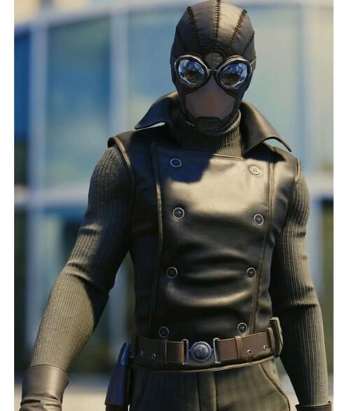 Jayson Fitch Spider-Man Brown Leather Vest - Image 5