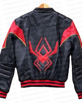 Motorcycle Miles Morales Spider-Man Black Jacket