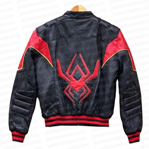 Motorcycle Miles Morales Spider-Man Black Jacket - Image 2