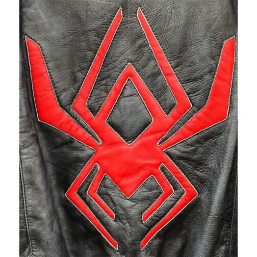 Motorcycle Miles Morales Spider-Man Black Jacket - Image 7