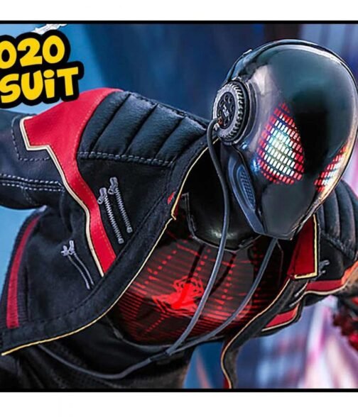 Motorcycle Miles Morales Spider-Man Black Jacket - Image 5