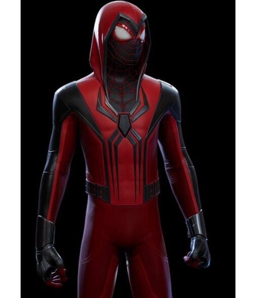 Cowl Spider-Man Miles Morales Hooded Jacket - Image 6