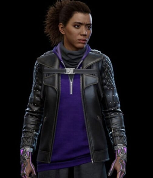Tinkerer Spider-Man Miles Morales PS4 Leather Jacket - Image 2