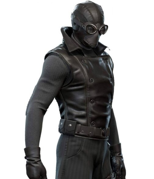 Jayson Fitch Spider-Man Brown Leather Vest - Image 12