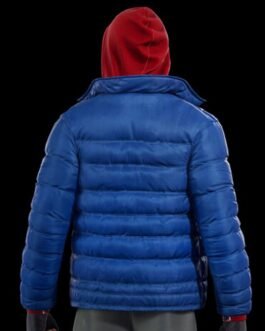 Miles Morales Spider-Man PS4 Puffer Hooded Jacket