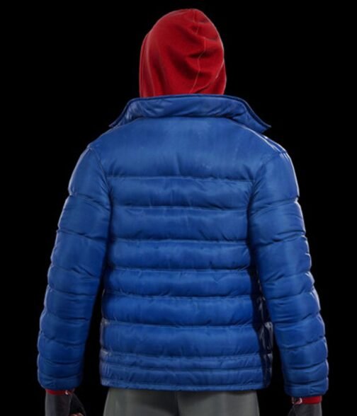 Miles Morales Spider-Man PS4 Puffer Hooded Jacket - Image 2