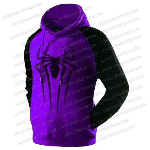 Spiderman Black and Red Hoodie - Image 7