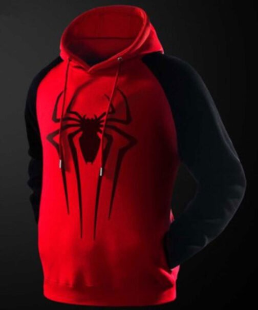 Spiderman Black and Red Hoodie - Image 8