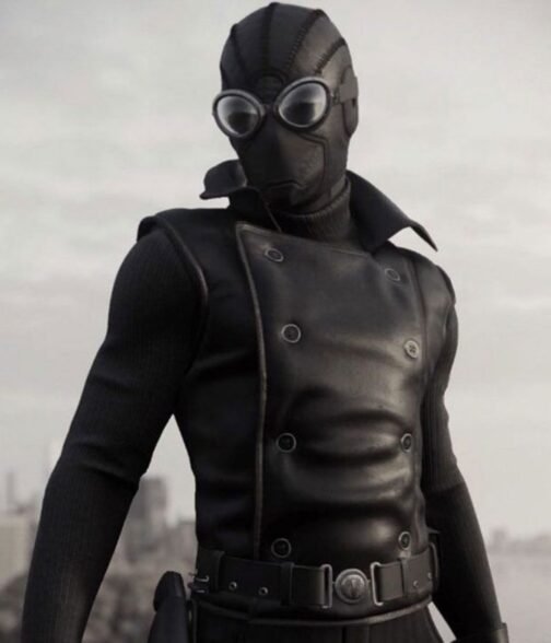 Spiderman Noir Black Leather Vest - Image 7