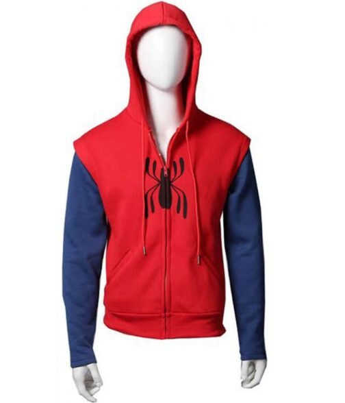 Tom Holland Spiderman Zip Up Hoodie