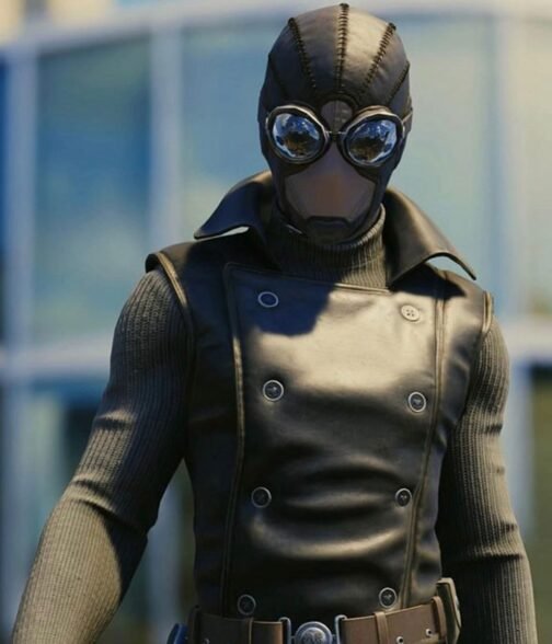 Spiderman Noir Black Leather Vest - Image 2