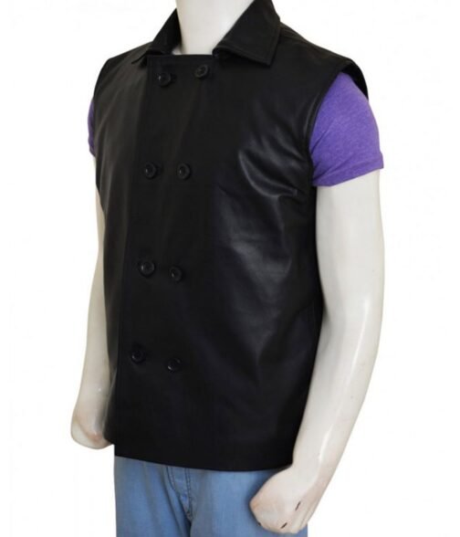 Spiderman Noir Black Leather Vest - Image 6