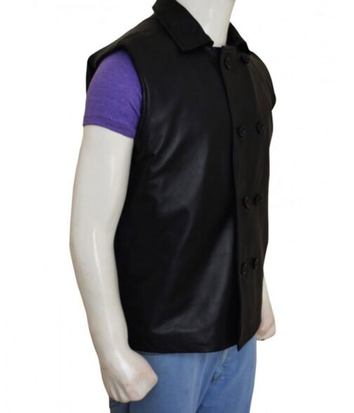 Spiderman Noir Black Leather Vest - Image 5