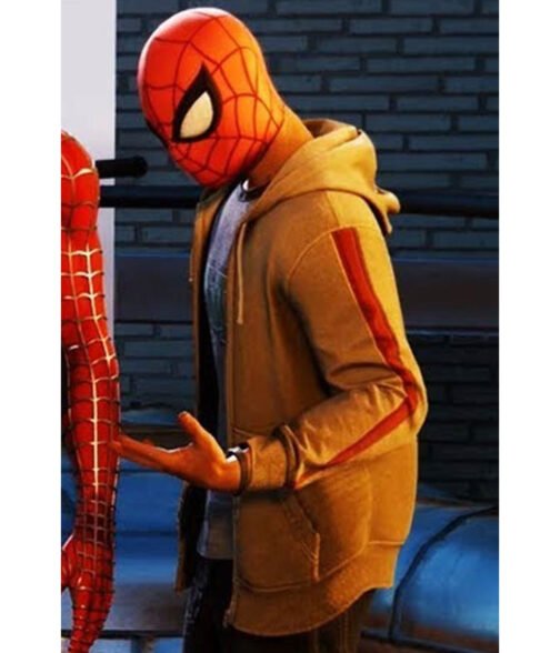 Miles Morales Spider-Man PS4 Gray Hoodie - Image 6