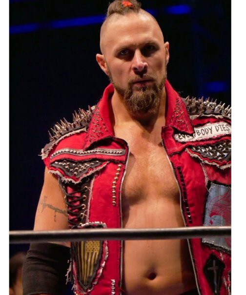 Lance Archer AEW Red Leather Vest - Image 4