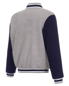 Sporting Kansas City Gray and Blue Varsity Wool Jacket