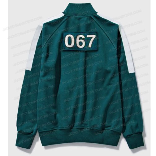 067 Ji-Yeong Squid Game Green Track Jacket - Image 4