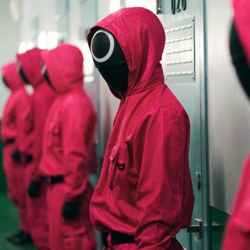 Zip Up Squid Game Pink Cotton Hoodie - Image 5