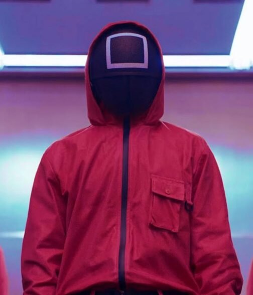 Zip Up Squid Game Pink Cotton Hoodie - Image 4