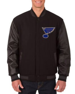 St. Louis Blues Varsity Black Jacket