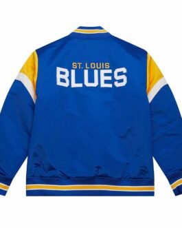 St. Louis Blues Heavyweight Royal Satin Jacket