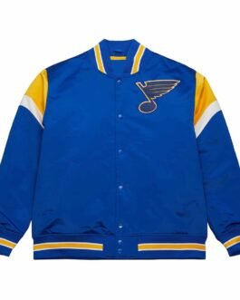 St. Louis Blues Heavyweight Royal Satin Jacket