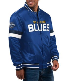 Home Game St. Louis Blues Varsity Satin Jacket