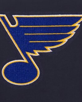 St. Louis Blues Poly-Twill Navy Front-Hit Jacket