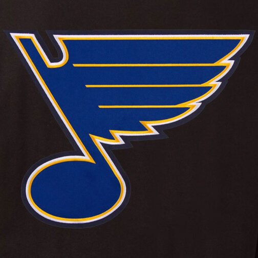 St. Louis Blues Varsity Black Jacket - Image 3