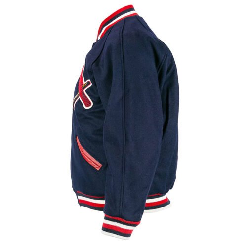 St. Louis Cardinals 1950 Navy Blue Wool Varsity Full-Button Jacket - Image 5