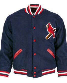 St. Louis Cardinals 1950 Navy Blue Wool Varsity Full-Button Jacket