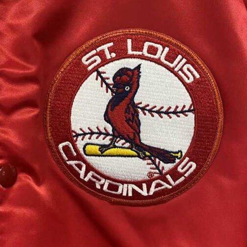 St. Louis Cardinals 1990’s Red Bomber Jacket - Image 3