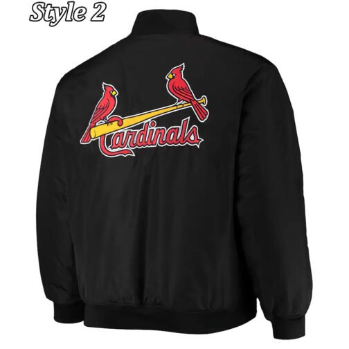 St. Louis Cardinals White/Black Jacket - Image 4