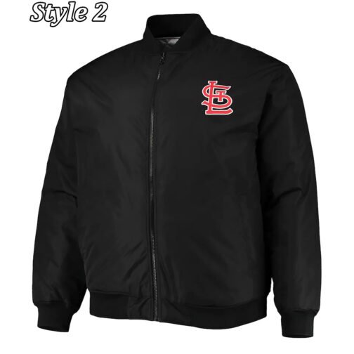 St. Louis Cardinals White/Black Jacket - Image 2