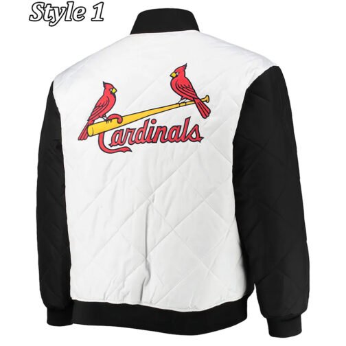 St. Louis Cardinals White/Black Jacket - Image 3
