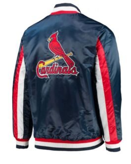 Starter St. Louis Cardinals The Ace Satin Blue Jacket