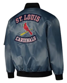 St. Louis Cardinals Charcoal Bomber Full-Zip Jacket