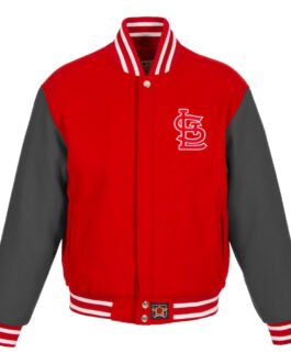 St. Louis Cardinals Embroidered Varsity Red All-Wool Jacket